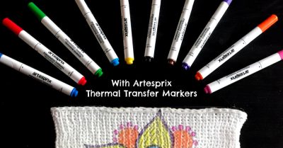 Personalized crochet pencil case and markers. Tutorial on Stitches n Scraps