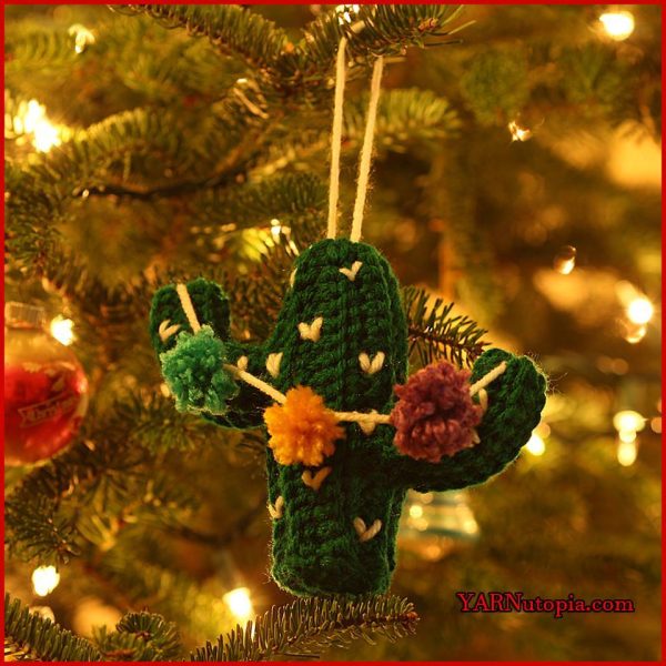 Cactus Ornament from Yarnutopia