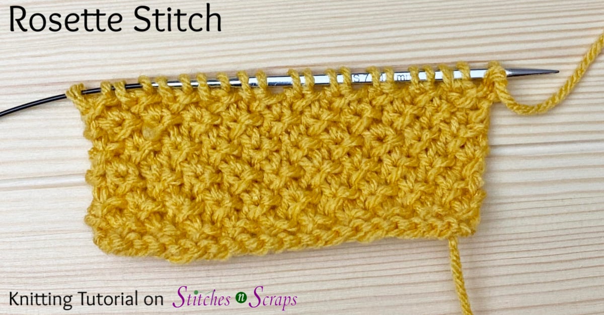 Rosette Stitch Knitting Tutorial Left and Right Handed Stitches n
