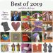 Collage showing the top 19 patterns and tutorials on Stitches n Scraps in 2019 - Best of 2019.