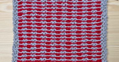 Fabulous Floats Slip Stitch Knit Washcloth knit pattern on Stitches n Scraps