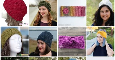 Hats and Headbands to Knit and Crochet - 12 Days of Christmas Round Ups on Stitches n Scraps