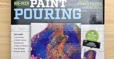 Paint Pouring Mini Maker Kit Product Review on Stitches n Scraps