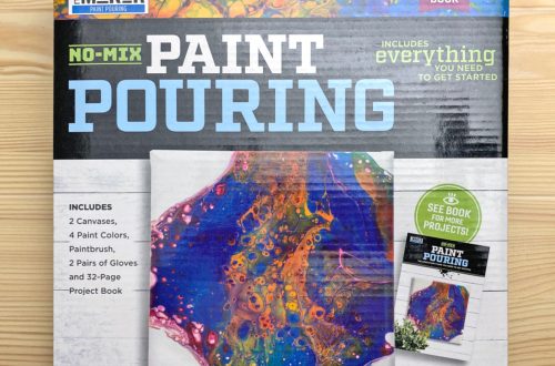 Paint Pouring Mini Maker Kit Product Review on Stitches n Scraps