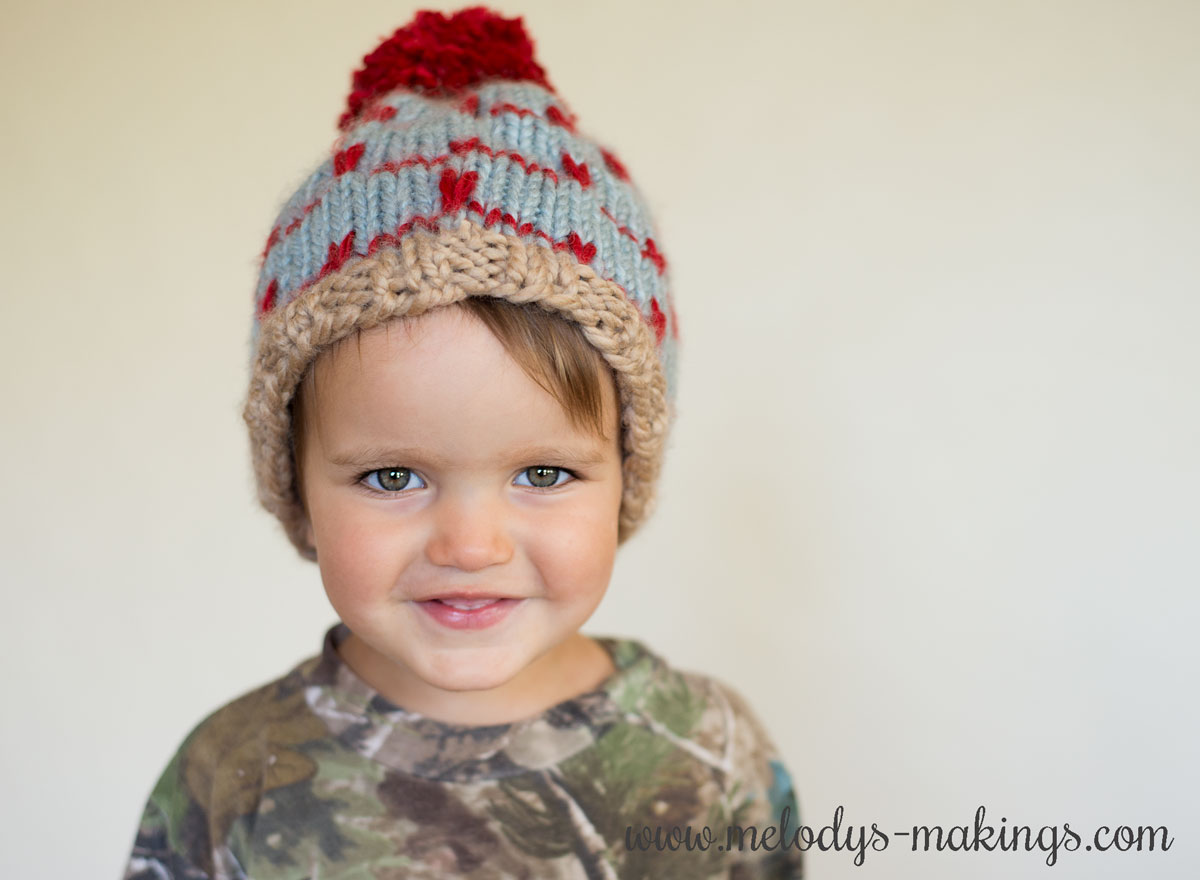 Peaks and valleys beanie from Melody's Makings