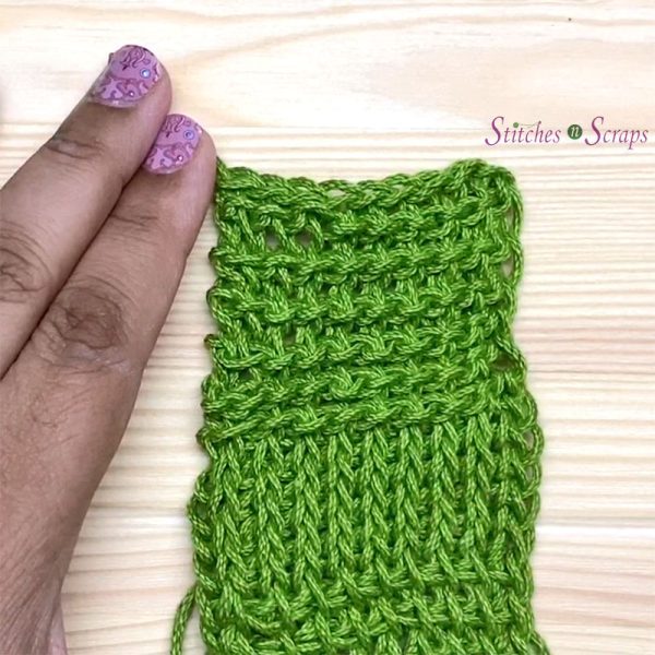 Tunisian Reverse Stitch Tutorial on Stitches n Scraps