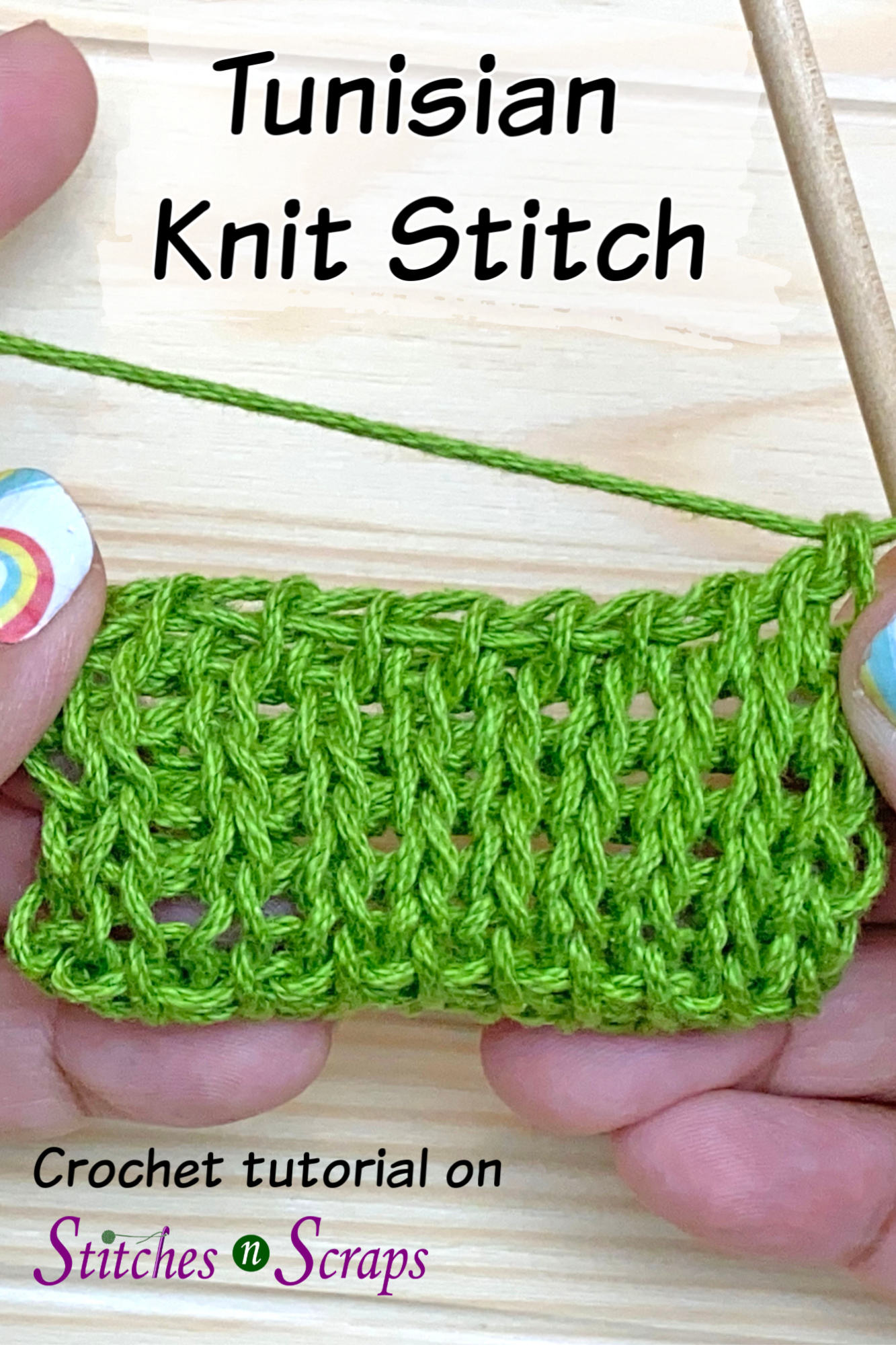 Tunisian Knit Stitch Crochet Tutorial Stitches n Scraps