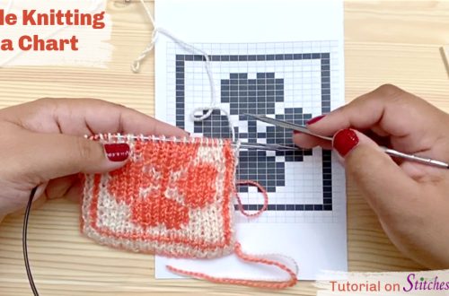 Double knitting from a chart