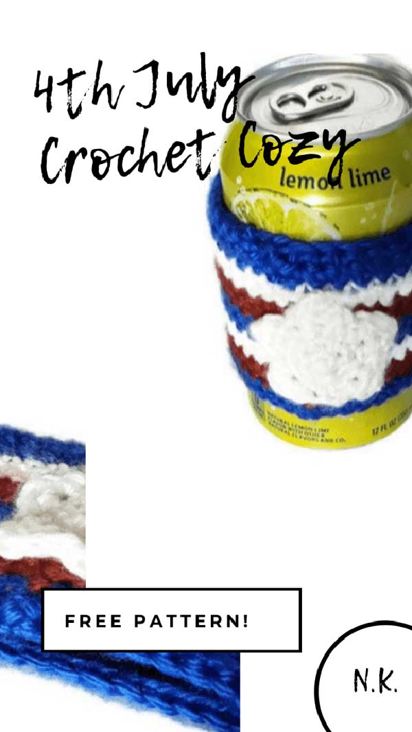 4th of July Can Cozy from Needle Klankers