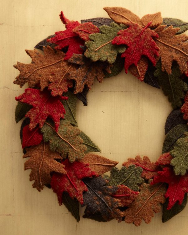 Fall Wreath from Lion Brand Yarn