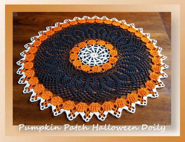 Pumpkin Patch Halloween Doily from Crochet Memories