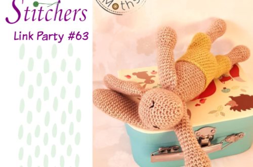Scrappy Stitchers Link Party 63 - May 2020 - most clicked last month Bunny in a Suitcase from Wild Moths