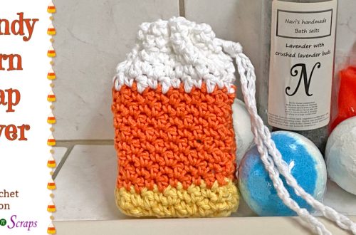 Candy Corn Soap Saver crochet pattern on Stitches n Scraps
