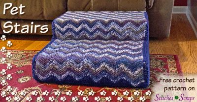 Crochet Pet Stairs on Stitches n Scraps