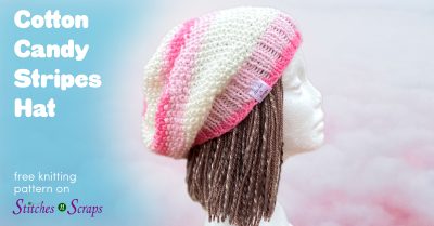 Cotton Candy Stripes Knit Hat Pattern