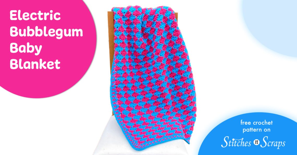 Electric Bubblegum Baby Blanket