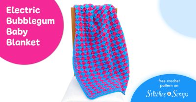 Electric Bubblegum Baby Blanket