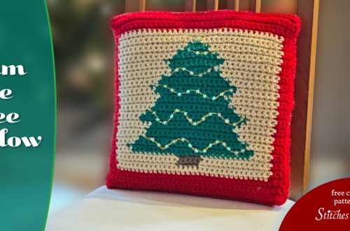 Trim the Tree Pillow Christmas Crochet Pattern