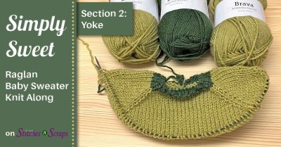 Simply Sweet Raglan Baby Sweater KAL - Section 2 - Yoke