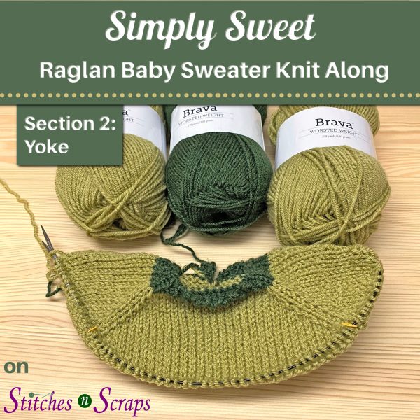 Simply Sweet Raglan Baby Sweater KAL - Section 2 - Yoke