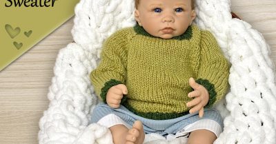 Simply Sweet Raglan Knit Baby Sweater