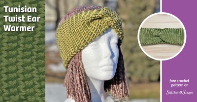Tunisian Twist Crochet Earwarmer