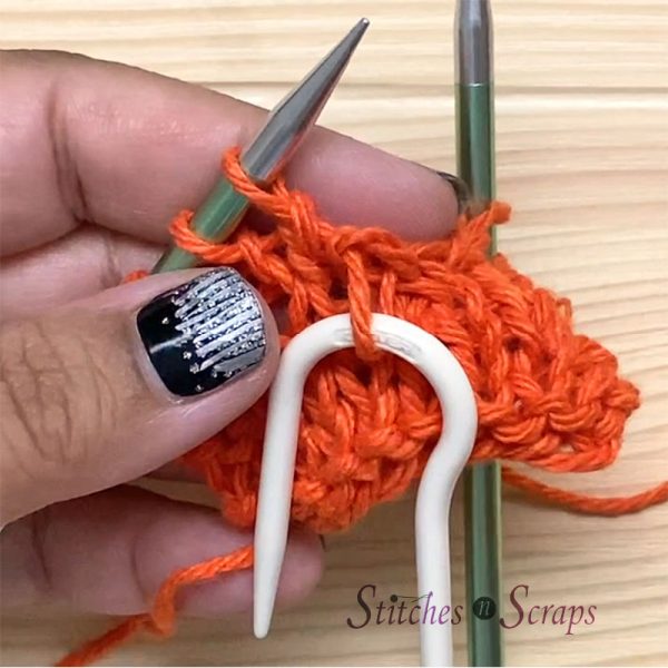 first stitch on cable needle
