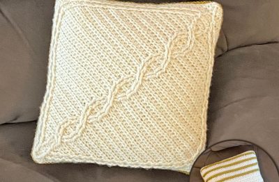 Corner to Corner Cables Pillow