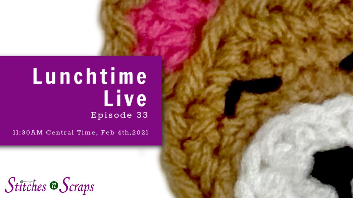 Lunchtime Live Episode 32 - Simple embroidered eyes