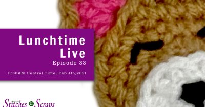 Lunchtime Live Episode 32 - Simple embroidered eyes