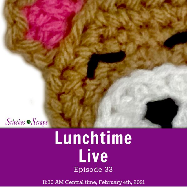 Lunchtime Live Episode 32 - Simple embroidered eyes