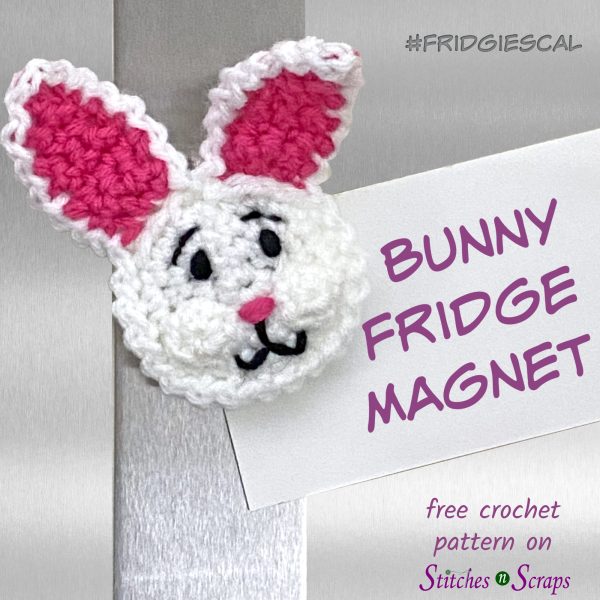Bunny Fridge Magnet Crochet Pattern