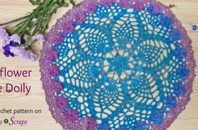 Starflower Lace Doily - free crochet pattern on Stitches n Scraps