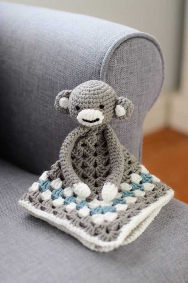 Crochet Monkey Lovey from Thoresby Cottage