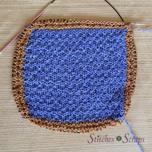 Dorothy's square with eyelet round completed