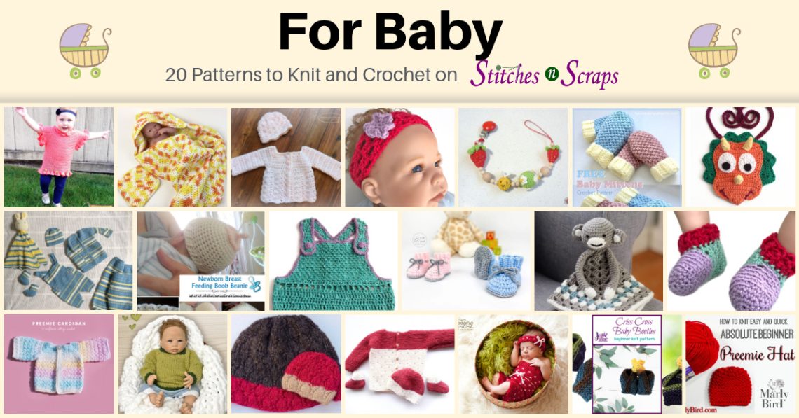 20 Patterns to Knit and Crochet for Baby