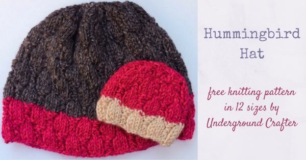 Hummingbird Hat from Underground Crafter