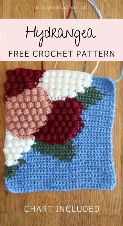 Hydrangea Square from Knitting With Chopsticks