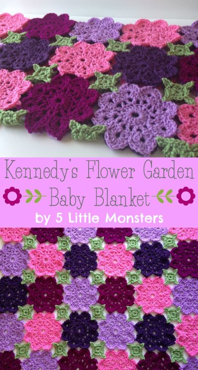 Kennedy's Flower Garden Blanket from 5 Little Monsters