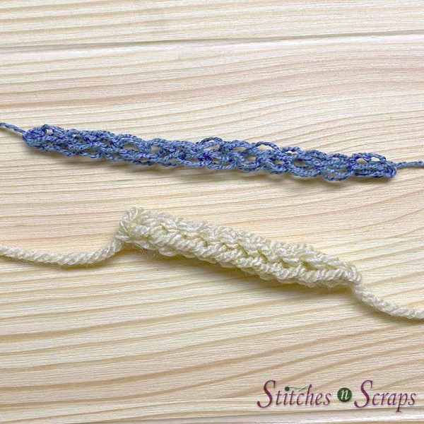 2 cords made on the Wonder Knitter