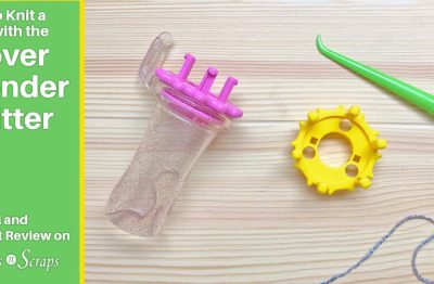 How to Knit a Cord with the Clover Wonder Knitter tutorial and product review on Stitches n Scraps