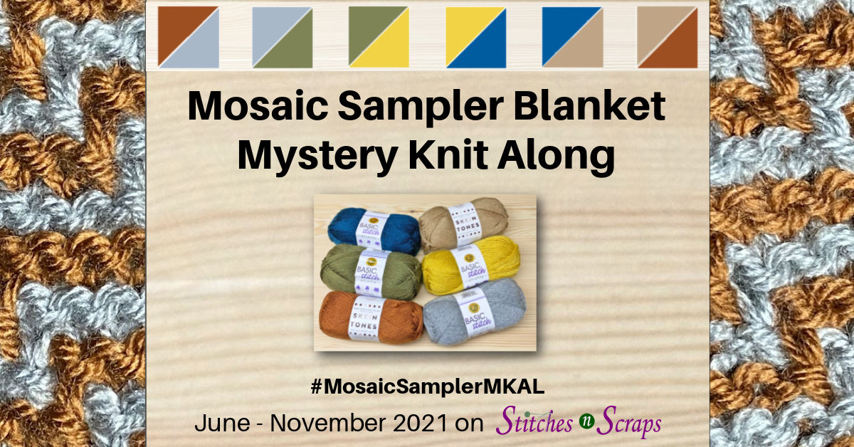 Mosaic Sampler Blanket MKAL on Stitches n Scraps