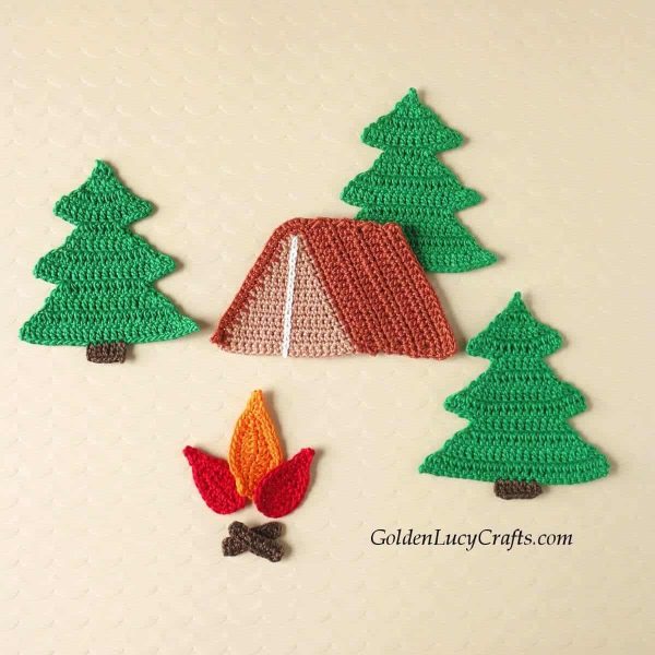 Lets Go Camping Applique from Golden Lucy Crafts