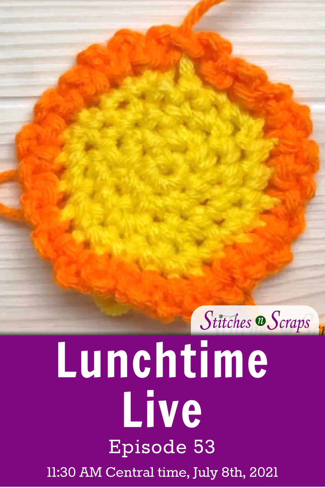 Chain Loop Edging Lunchtime Live Ep53 Stitches n Scraps