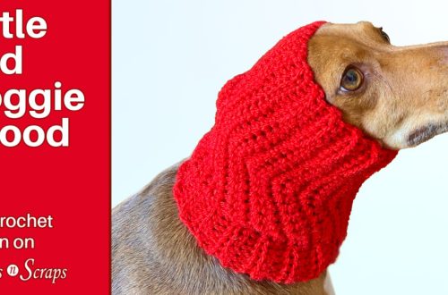 Little Red Doggie Snood free crochet pattern