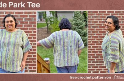 Hyde Park Tee - free crochet pattern on Stitches n Scraps