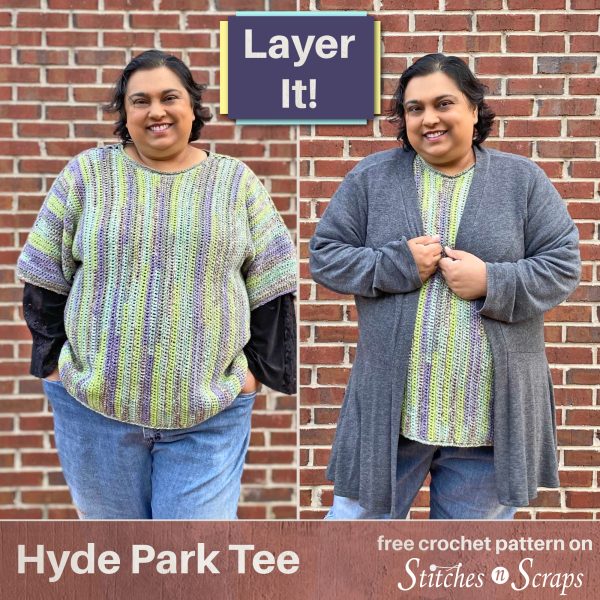 Hyde Park Tee - Layered over a long sleeve shirt, and under a jacket. 