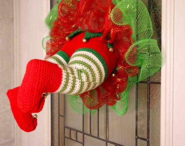 I Got My Elf Stuck Wreath from Stringy Ding Ding