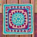 Steampunk Cyanide - Crochet Blanket Square video tutorial on Stitches n Scraps