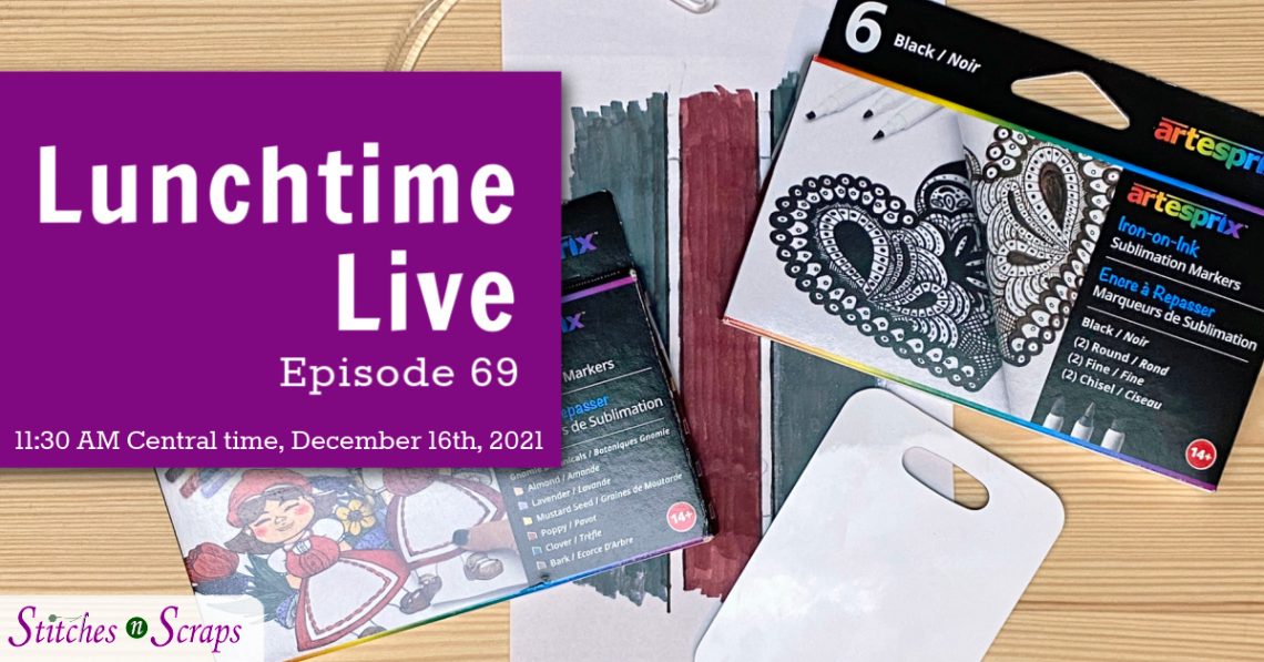 Lunchtime Live Episode 69 - Striped Bag Tag